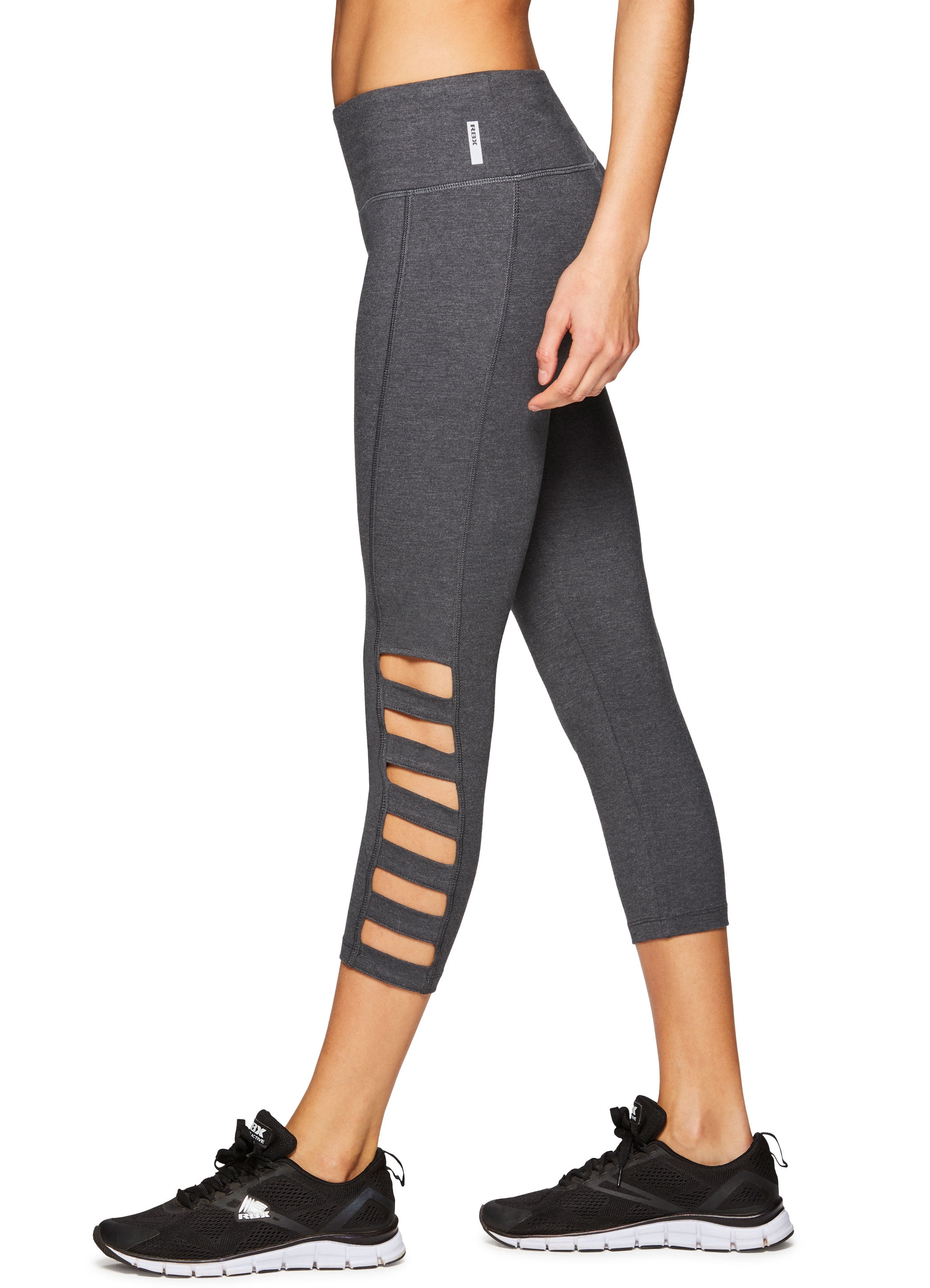 Rbx Active Women's Fashion Cotton Spandex Workout Yoga Capri Leggings