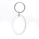 thumbnail image 1 of LLavero de acrílico en blanco para mujer, colgante de imagen transparente en blanco, marco de fotos transparente, borlas a presión, foto de inserción personalizada, 1/5 piezas, 1 of 4