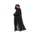 thumbnail image 2 of POINTERTECK Women‘s Full Length Maxi Cardigan Duster Long Sleeve Open Front Sweater Coat, 2 of 2
