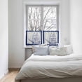 thumbnail image 4 of 36 Inch Long Tier Curtains for Kitchen, Nautical Blue Retro Ocean Sailboat Seagull Bathroom Window Curtains Rod Pocket Short Curtains Window Treatment Tiers for Living Room Farmhouse 2 Panels, 4 of 5