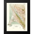 thumbnail image 2 of USGS 11x14 Black Modern Framed Museum Art Print Titled - Point Reyes California Quad - USGS 1940, 2 of 5