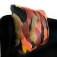 thumbnail image 3 of Plutus 24" x 24" Exotic Parrot Animal Faux Fur Luxury Throw Pillow in Burgandy, 3 of 3
