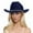 Navy, variant on HJYCHN Glitter Silver Black Cowboy Sun Hat For Women Western Sparkly Rhinestone Design Pink One Size