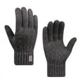 thumbnail image 5 of new men's warm gloves winter touch screen plus fleece gloves cold warm wool knitted gloves (navy), 5 of 7