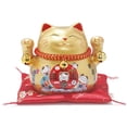 thumbnail image 1 of Golden Cat Room Decorations Office Desk Happy Chinese New Year Multicolor Home Decoration Business Ceramic, 1 of 11