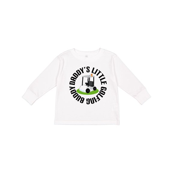 Inktastic Daddys Little Golfing Buddy Boys or Girls Long Sleeve Toddler T-Shirt