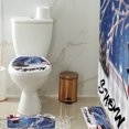 thumbnail image 1 of Teissuly Set Of 4 Bathroom Rugs Bathroom Shower Curtains, Super Soft Non-Slip Tub Rugs And Absorbent Bath Mats, Bathroom Rugs, Bathroom Shower Curtains Teissuly WER202312143982, 1 of 8