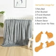 thumbnail image 3 of Softlife Super Soft Fluffy Velvet Pet Blanket for Dog and Cat, 20" x 30", Gray, 3 of 6