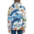 thumbnail image 4 of Kll Unisex Kids Boys Girls Hooded Pocket Pullover Hoodies-Marine Animals, 4 of 9