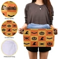 thumbnail image 7 of FREEAMG Halloween Plaid Illustration Storage Bin for Toy Storage Basket Dirty Clothes Sundries Office Home Closet Organizer Shelf Cube Box Waterproof Laundry Basket, 1 PCS, 7 of 7