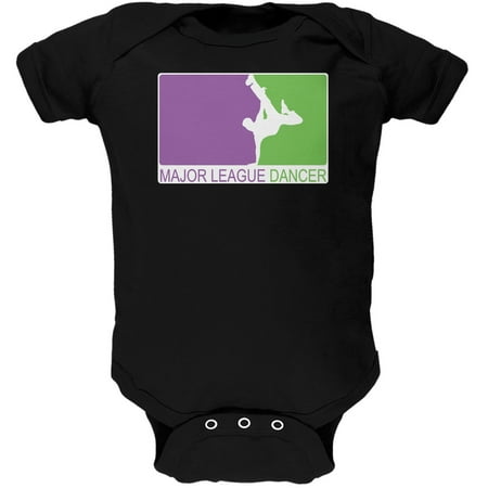 Major League Dancer Black Soft Baby One Piece