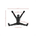 thumbnail image 4 of Danya B. Athlete Sculpture Cast Iron Wall Mount Double Hook (Set of 2) - Black, 4 of 5