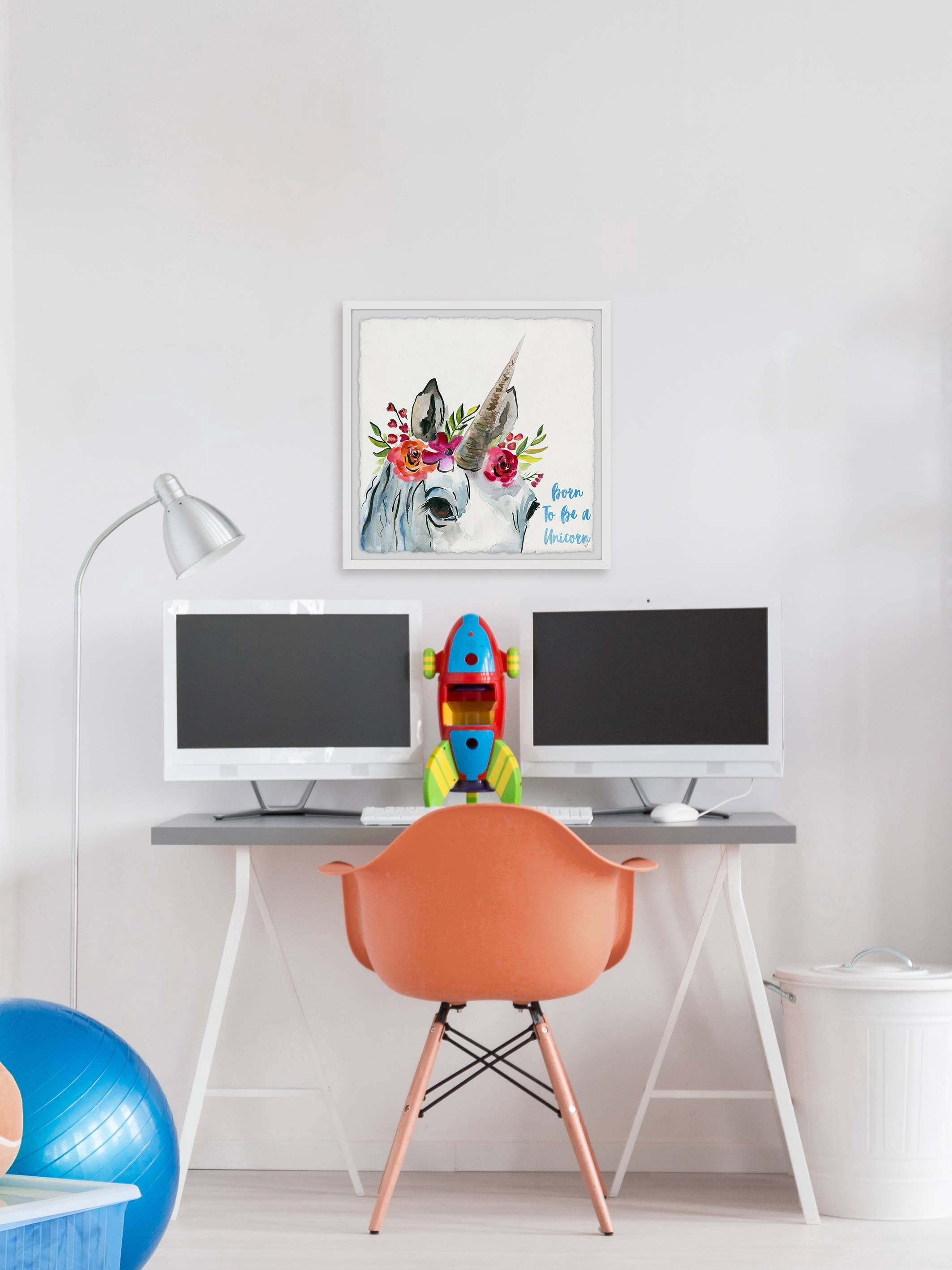 Marmont Hill Born Unicorn III Framed Wall Art