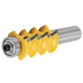thumbnail image 4 of 2Pcs 1/2" Shank Carbide Wood Router Bits Set - 3-Bead & 3-Flute Architectural Molding Router Bits (1/2"*3/16") with Anti-Kickback Hardened Steel Body, Heat-Resistant Coating for Solid Wood, MDF,, 4 of 6