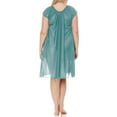 thumbnail image 2 of EZI Nightgowns for Women - Soft & Breathable Satin Night Gowns for Adult Women - Medium to Plus Size Womens Sleep Shirts - Knee-Length Nightgown, 2 of 9