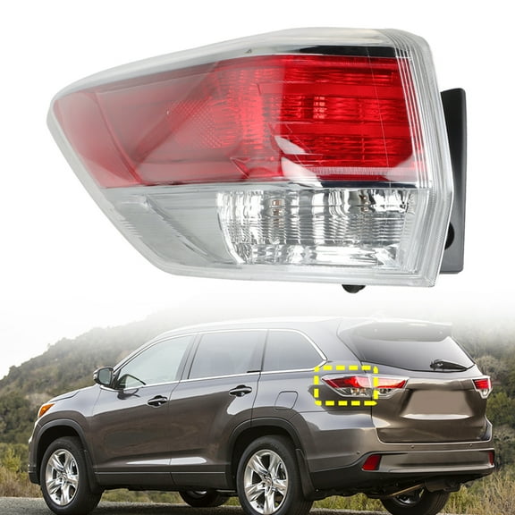 Tail Light Lamp Housing Assembly (Rear Left Driver Side) Fit for Toyota Highlander 2014-2016