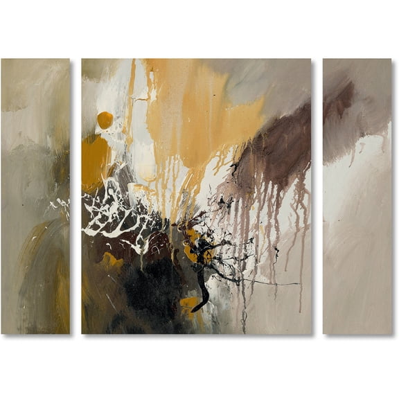 Trademark Fine Art "Abstract I" Canvas Art by Rio Three Panel Set