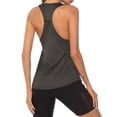 thumbnail image 4 of Chalecos Mujer Mujeres Workout Tops Racer Back Solid sin mangas Yoga Fitness Running Gym Lounging Qu Tomshoo Chalecos Mujer, 4 of 6