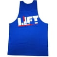 thumbnail image 7 of Men Muscle Bodybuilding Sleeveless Shirt Tank Top Gym Singlet Fitness Sport Vest (Blue, Medium), 7 of 7