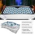 thumbnail image 3 of Disketp Windshield Sun Shade, Car Sun Shade for Front Window Daisies Flowers Sunshades Sun Visor Protector Blocks UV Rays Foldable, 3 of 5
