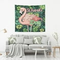 thumbnail image 2 of WOBOGO Stpatricks Day Flamingo Tapestry 60×51in Home Living Room Bedroom Wall Hanging Ornaments, 2 of 10