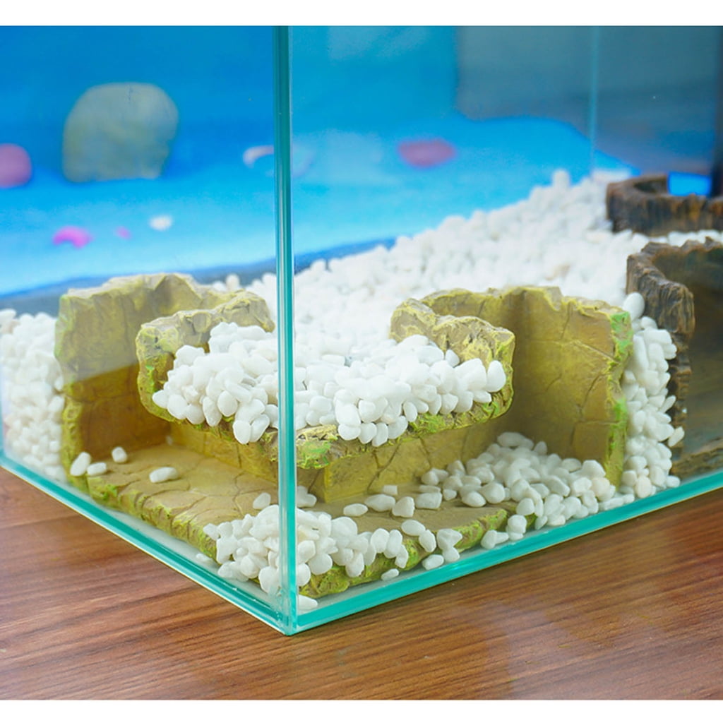 Realistic Stone Cave Fish Tanks Decorative Resin Tunnel Shelter For Aquariums Fish And Shrimp Habitats Landscape Accesso