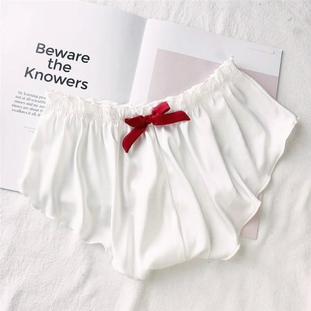 

ãJCXAGRãSilk Satin Flowers Floral Lace Pajamas Underwear Women Shorts S-XXXL