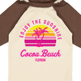 thumbnail image 4 of Inktastic Summer Enjoy the Sunshine Cocoa Beach Florida in Pink Boys or Girls Long Sleeve Baby Bodysuit, 4 of 5