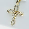 thumbnail image 5 of 1.20 Ct Round Cut Lab Created Diamond Cross Pendant In 14K Yellow Gold Plated 925 Sterling Silver, 5 of 5