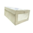 thumbnail image 4 of WeiLaiKeQi Storage Bin with Clear Window Closet Organizer for Bed Sheets Clothing Jeans With Lid, 4 of 9
