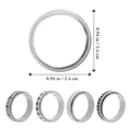 thumbnail image 2 of CRAFTHROU 4Pack Stars Moon Rings Titanium Steel Fidget Jewelry Anniversary, 2 of 8