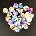 thumbnail image 2 of Rongfmy 100 Bulk Mixed Painting Assorted Colors Button 2 Holes Round Shape for Sewing, 2 of 6