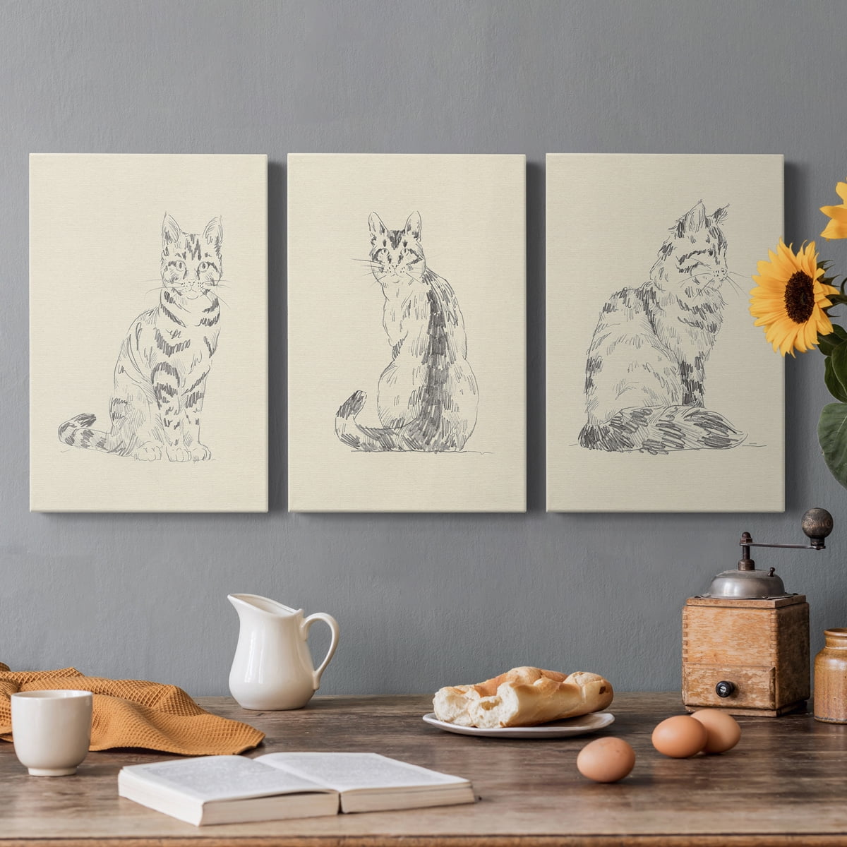House Cat IV Premium Gallery Wrapped Canvas - Ready to Hang - 18 x 27 Each
