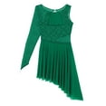 thumbnail image 5 of DPOIS Womens Long Sleeve Lyrical Contemporary Ballet Dance Leotard Dress, 5 of 7