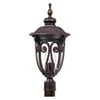 Nuvo Corniche 60/2070 3-Light Large Post Lantern - 11.25W in. - Burlwood