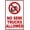 Warning Sign 4, variant on No Right Turn (With Directional Arrows) Metal Sign - 8"x12" for Outdoor Indoor Use
