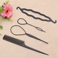 thumbnail image 4 of SIEYIO Hair Twist Styling Clip Stick Bun Maker Braid Tool Comb Hair Accessories 4 Pcs, 4 of 10