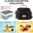 thumbnail image 4 of TRIPGEAR Lunch Box for Men, Mens Lunch Bag with Webbing Leakproof Insulated Large Capacity Cooler Bag with Adjustable Shoulder Strap(12.3L Camo-Black), 4 of 9