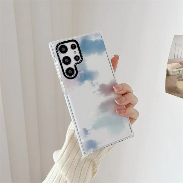 Casetify-funda de teléfono suave transparente para Samsung Galaxy S21 Ultra S21 Plus S21 Lady Girl, carcasa a prueba de golpes, flores y mariposas Fivean unisex