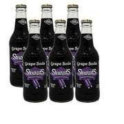 Stewarts 12 oz Glass Bottle Soda (6 Pack Total of 72 Oz) (Grape Soda)