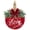 Red, variant on 3D Bless This Home Front Door Sign, 12 inch Wooden Farmhouse Door Hanger with Faux Greenery and Buffalo Plaid Bow, Rustic Welcome Decor, Black