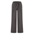 thumbnail image 5 of Men's Fashion Solid Color Slim Loose Casual Pants, Waist with Pockets Trousers for Streetwear and Daily Outings,Dark Gray,XL, 5 of 7