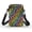 Colorful Zebra Stripe Pattern, variant on HELLHERO Cherry Pattern Double Deck Crossbody Sling Bags with with Shoulder Strap Polyester 4.33"x1.97"x7.09" for Men, Women