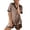 B1_brown, variant on Ekouaer Womens Silk Satin Pajama Set Short Sleeve PJs 2 Piece Button Down Top and Shorts Soft Sleepwear