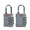 2 Pack Gray, variant on 2 Pack TSA Compliant Luggage Locks, 3 Digit Resettable Combination Padlock with Zinc Alloy Body & Anti-Rust Steel Shackle, Heavy Duty Travel Lock for Suitcase Backpack Gym School Locker Tool Box