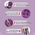 thumbnail image 6 of Hyknon Chair Cushion With Backrest, Integrated Lumbar Support Thickened Rocking Seat Cushion, Non-Slip Comfortable Desk Chair Cushion, Soft All Seasons Seat Pad for Car Office Dorm Home, Gray, 6 of 6
