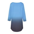 thumbnail image 4 of Long Sleeve Shirts For Women 3/4 Length Sleeve Tops Spring Neck Casual Print Tunic T Shirts Three Quarter Length Tops Womens Long Sleeve Tops, 4 of 4