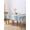 Blue gray, variant on Lake Blue Stripes Table Cloth, Minimalist Abstract Vertical Lines Waterproof Tablecloth for Rectangle Tables, Reusable Washable Fabric Table Cover for Restaurant Kitchen Dining Tables 60"x84"