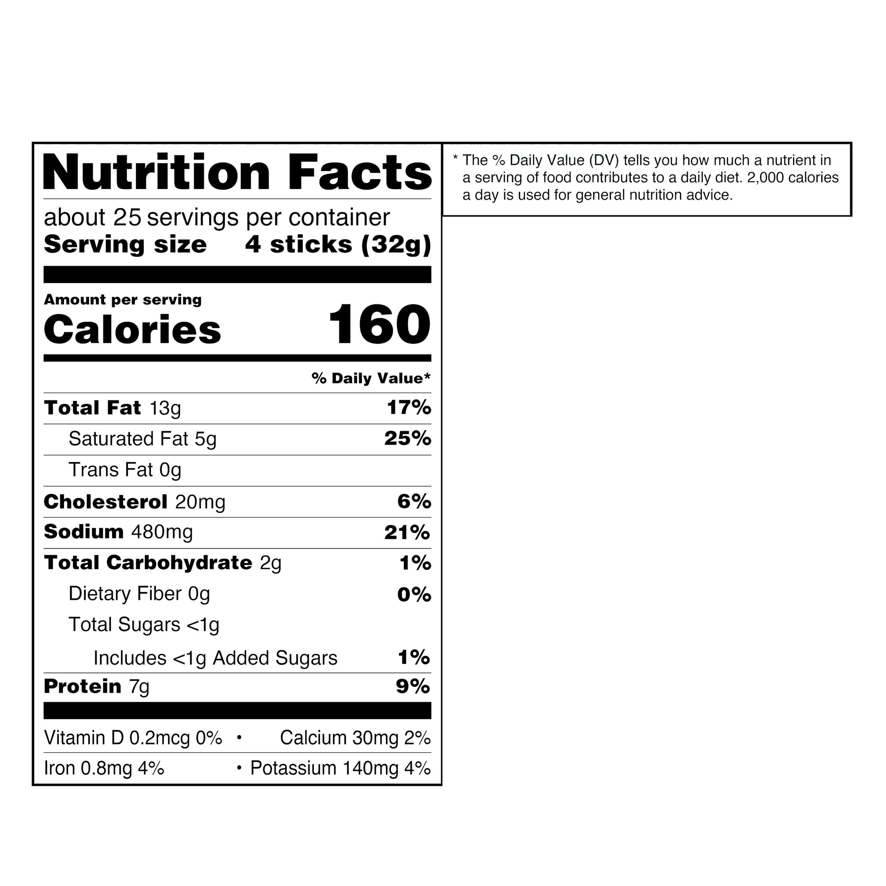 Great Value Original Snack Meat Sticks, 100 Count, 0.28 oz