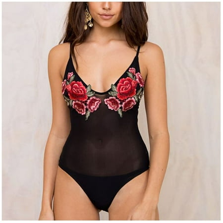 

Fatuov Womens Lingerie Sets Women s Fashion Sexy Bodysuit Lace Embroidery Hollow Sexy Lingerie On Clearance